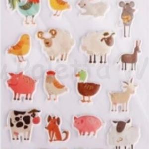 3D öntapadó matrica - háziállatok