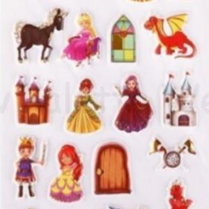 3D öntapadó matrica - mesehősök