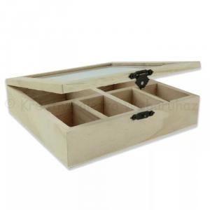 6 rekeszes doboz 16 x 16 x 4 cm