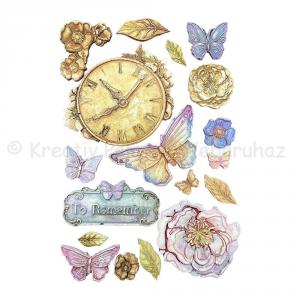 A5 szilikon öntőforma - Quiet Days clock