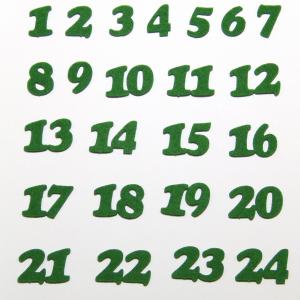 Adventi számok (1-24) filcből