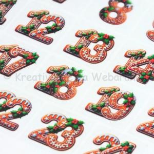 Adventi számok matrica - Mézi 29 db