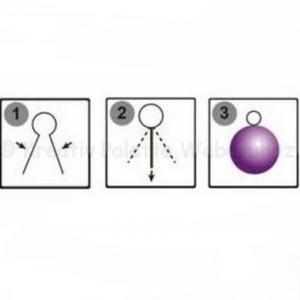 Akasztó díszekhez - fém 4 db