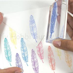 Akril blokk szilikonbélyegző alap 10 cm x 10 cm