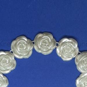 Akril díszítő elem - rózsa 1,5  cm
