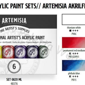 Akrilfesték szett 6 x 20 ml - Artemisia