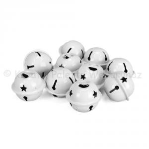 Csengő- kolomp 2,5 cm 3 db - fehér