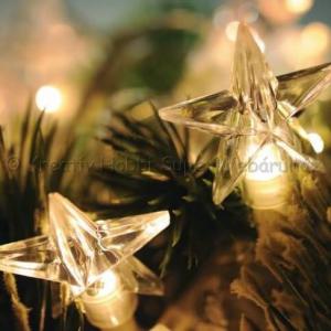 Csillagfüzér elemes, 1 m 10 LED