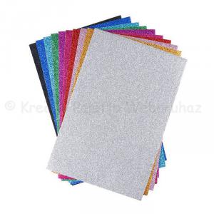 Csillámos papírtömb 20 x 30 cm 10 szín/cs