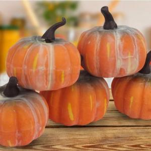 Dekorációs tök 6 cm - hamvas narancssárga