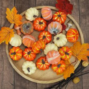 Dekorációs tök 6 cm - hamvas narancssárga