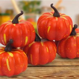 Dekorációs tök 6 cm - narancssárga