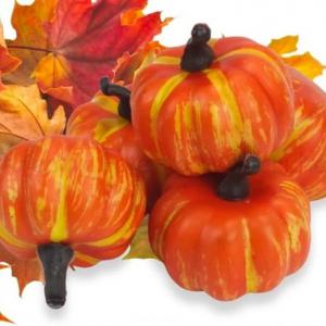 Dekorációs tök 6 cm - narancssárga