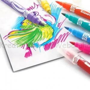 Ecsetirón filctoll készlet 12 db - LUXOR Color Brush