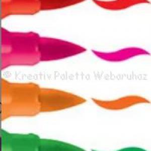 Ecsetirón filctoll készlet 12 db - LUXOR Color Brush