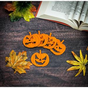 Fa figura - Halloween tök narancs 5 db