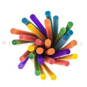 Fa pálcika 15 cm, 25 db - színes