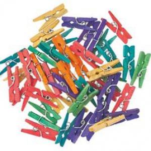 Facsipesz 2,5 cm, 10 db - színes