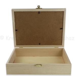 Fényképtartós fadoboz 21 x 16 x 5,5 cm