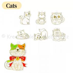 Fényvarázs 6 db-os készlet - cicák