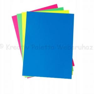 Fluoreszkáló - neon karton tömb A4 4 szín/cs