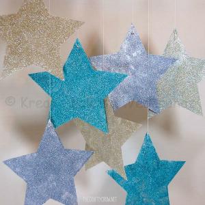 Glitteres dekorkarton A/4 250 g