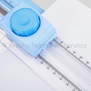 Görgős papírvágógép 43 × 21 cm  3 féle vágás