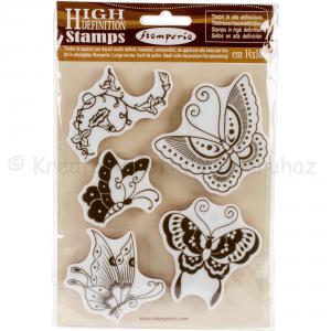 Gumi pecsételő - lepke 14 x 18 cm