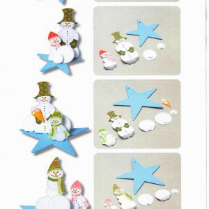 Hóember család - kivágott formák