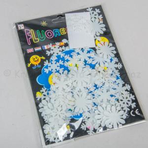 Hópelyhek sötétben világító 50 db