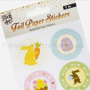 Húsvéti matrica arany dekorral