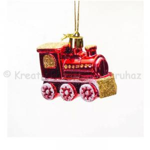 Karácsonyfadísz - vonat 7 x 5 cm