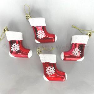 Karácsonyfadísz - zokni   8 x 7 x 3 cm