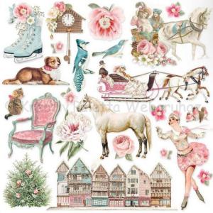 Karton öntapadó kivágott formák - Sweet winter