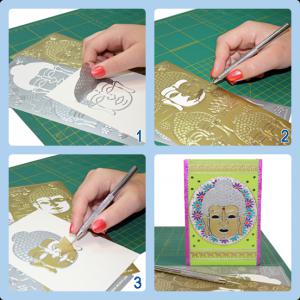 Kontúrmatrica - Buddha