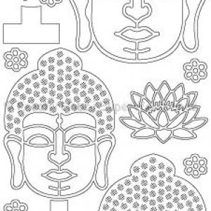 Kontúrmatrica - Buddha