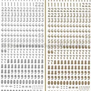 Kontúrmatrica - számok ezüst