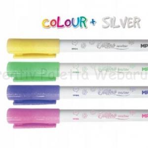 Mágikus filctoll ezüst színű körvonallal, 4 szín