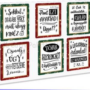 Matrica - ajándékcsomagra 15 db - humoros