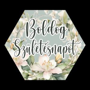 Matrica - Boldog születésnapot 15 db - 3 forma