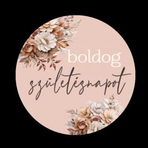 Matrica - Boldog születésnapot 15 db - 3 forma