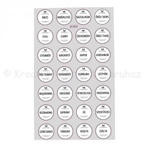 Matrica - fűszerek 56+8 db