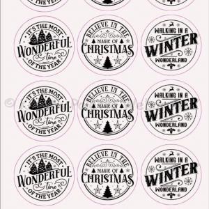 Matrica - karácsonyi matrica 15 db