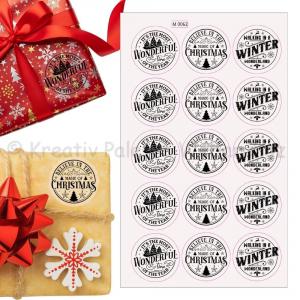 Matrica - karácsonyi matrica 15 db