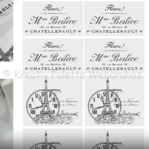 Matrica - Vintage címke II. 11 db - átlátszó