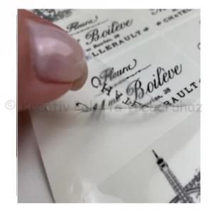 Matrica - Vintage címke II. 11 db - átlátszó