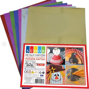 Metál dekorkarton A/4 250 g, 10 ív