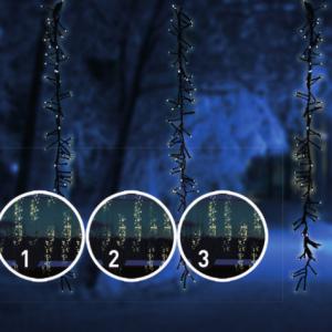 Meteor fényfüggöny vezérlővel, 2 m x 1 m 480 LED