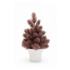 Mini asztali műfenyő 28 cm - Rosegold