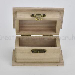 Mini fadoboz téglalap, széles peremmel 6 x 4 cm